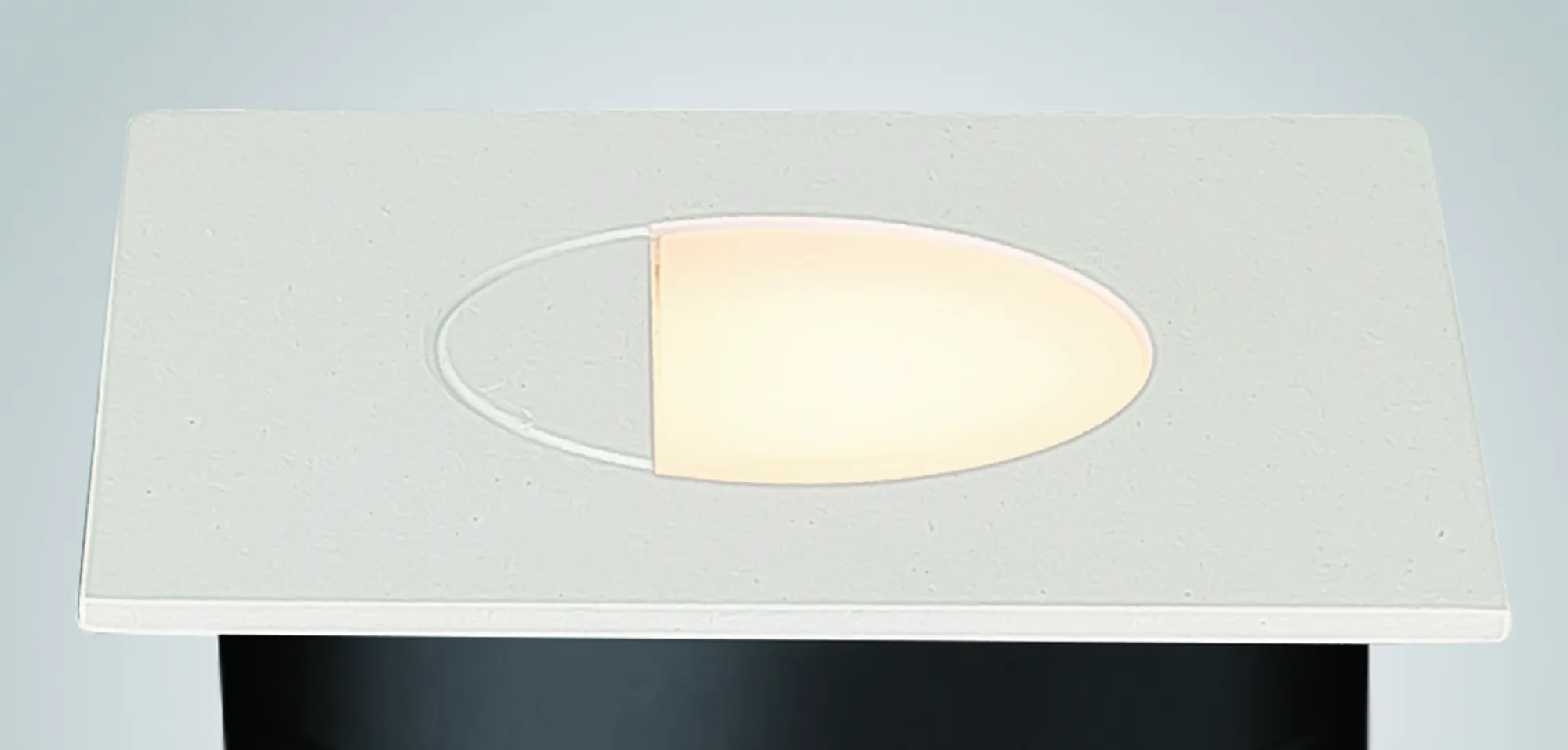 Aspen Square Eyelid Recessed Wall Lamp 3W LED IP65 Sand White M7032  Mantra Fusion Aspen Sand White